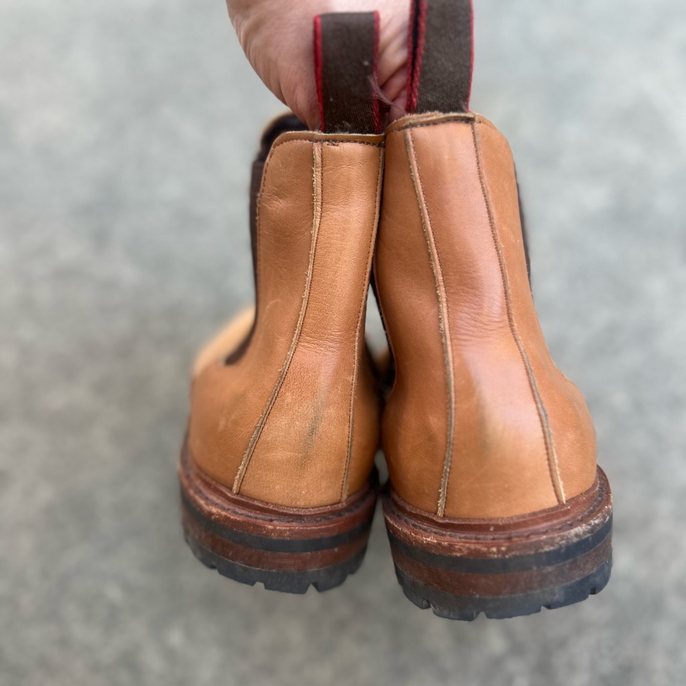 Allen Edmonds Brown Chelsea Boots 13 - Picture 5 of 11